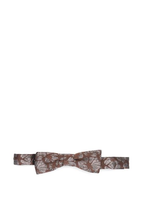 Papillon stampato in marrone Dries Van Noten - uomo DRIES VAN NOTEN | 2510216031901703